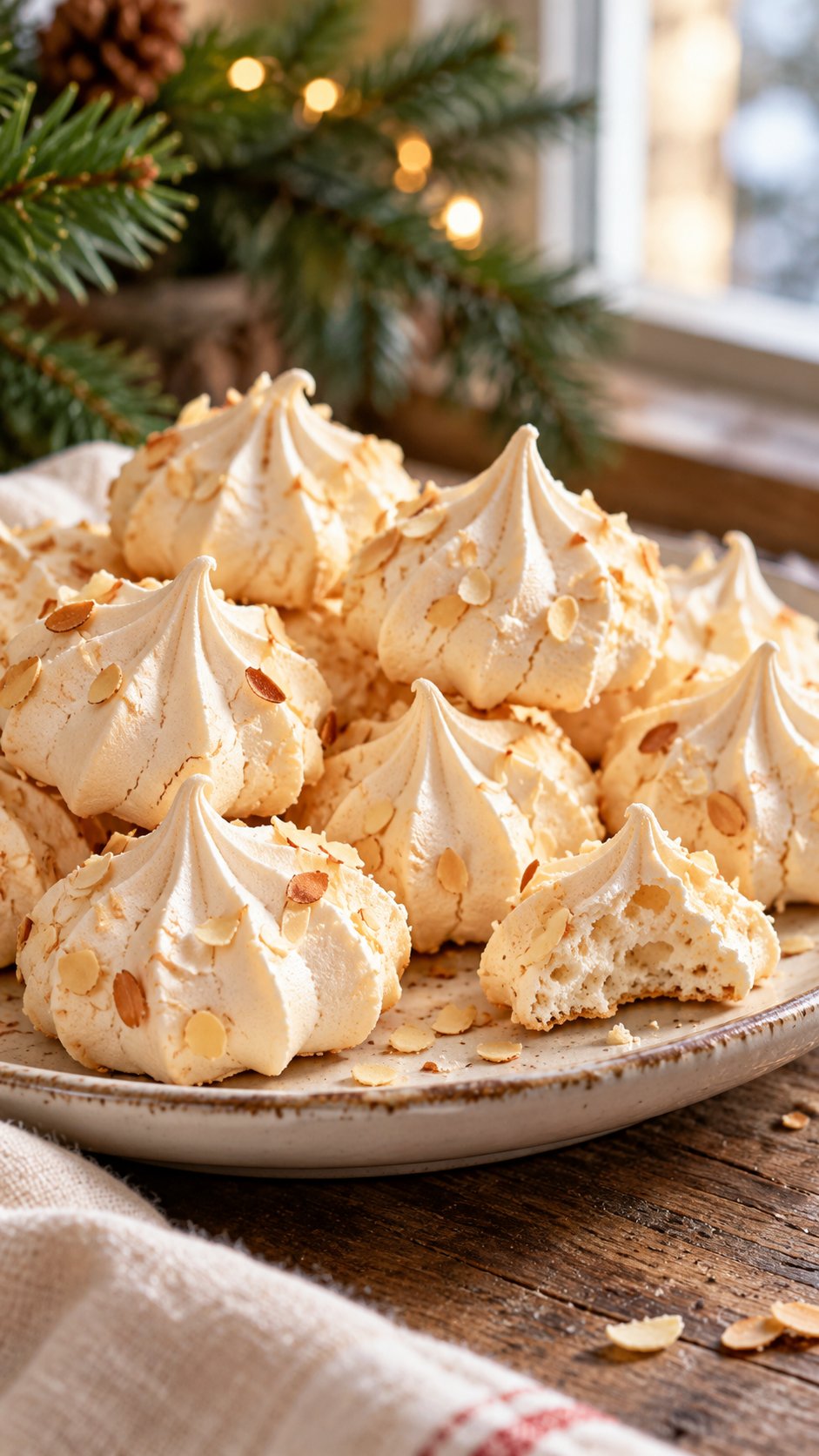 Almond Meringue Kisses