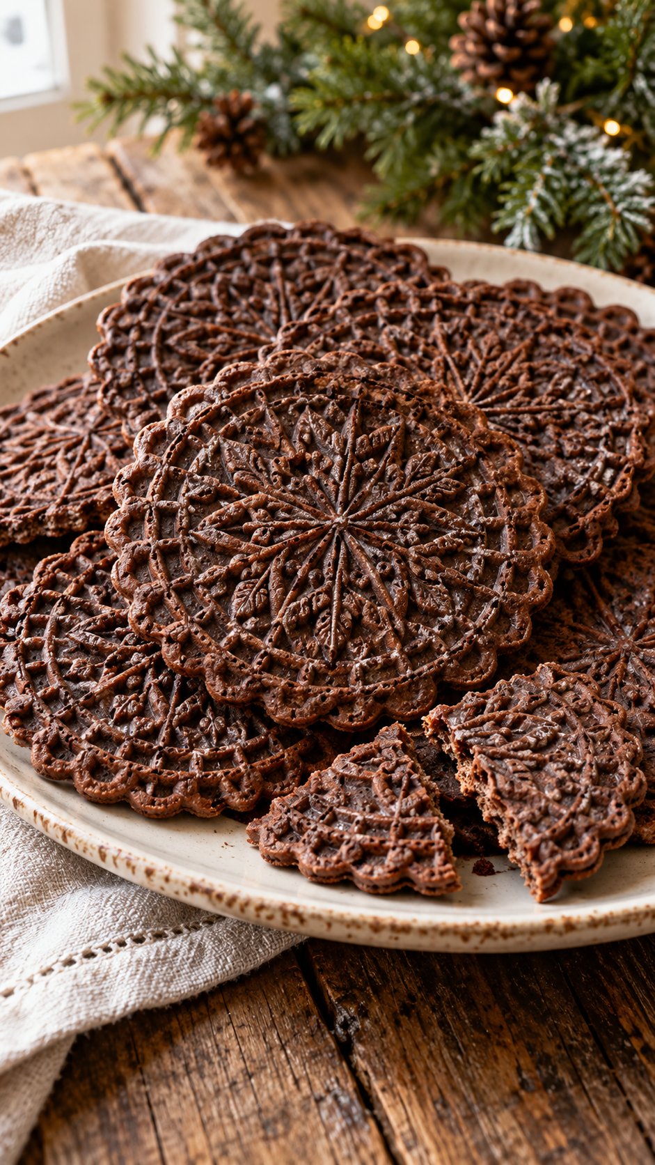 Chocolate Pizzelle