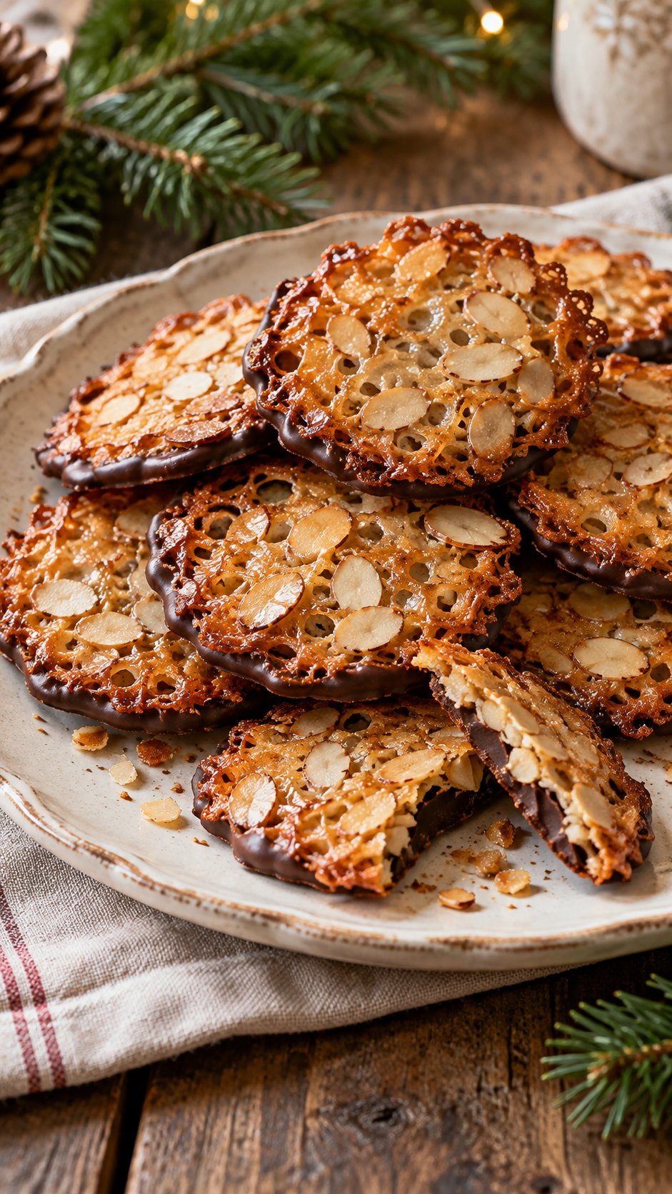 Florentine Almond Lace Cookies