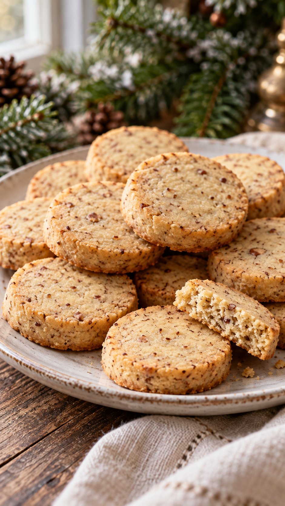 Hazelnut Shortbread Rounds