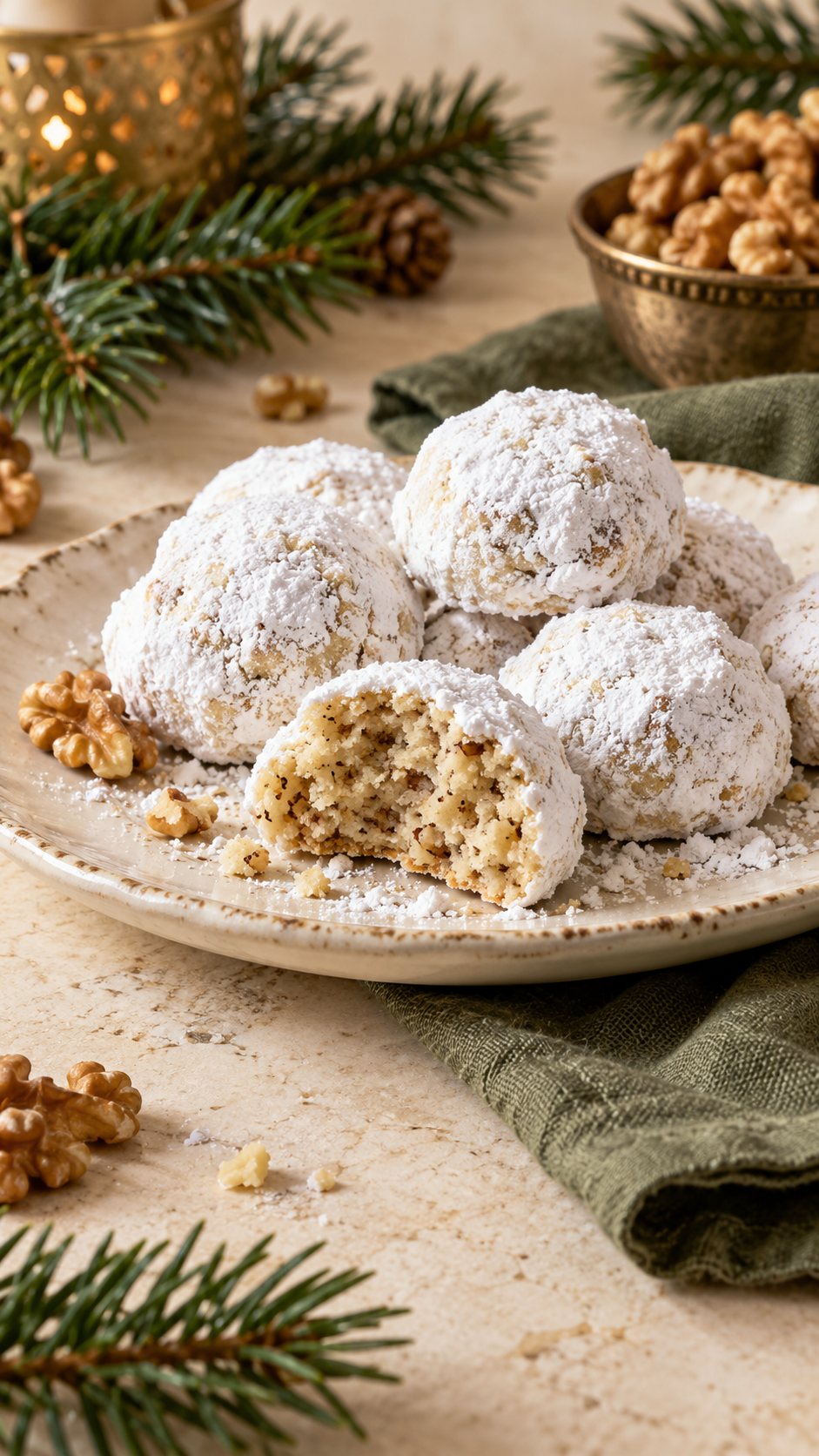 Italian-Style Walnut Snowballs