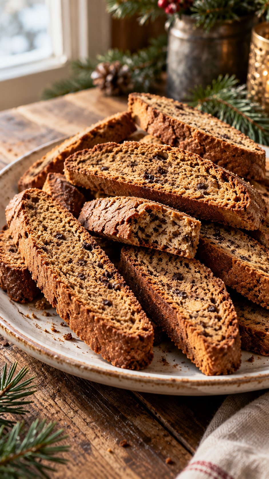 Spiced Espresso Biscotti