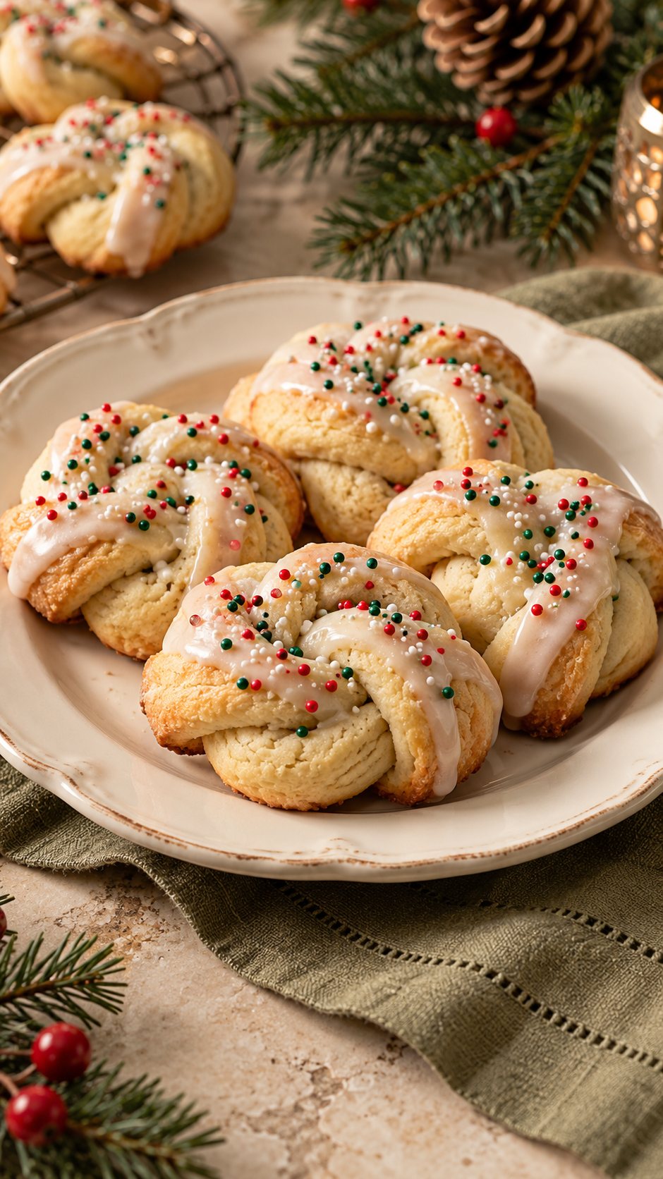 Vanilla Knot Cookies